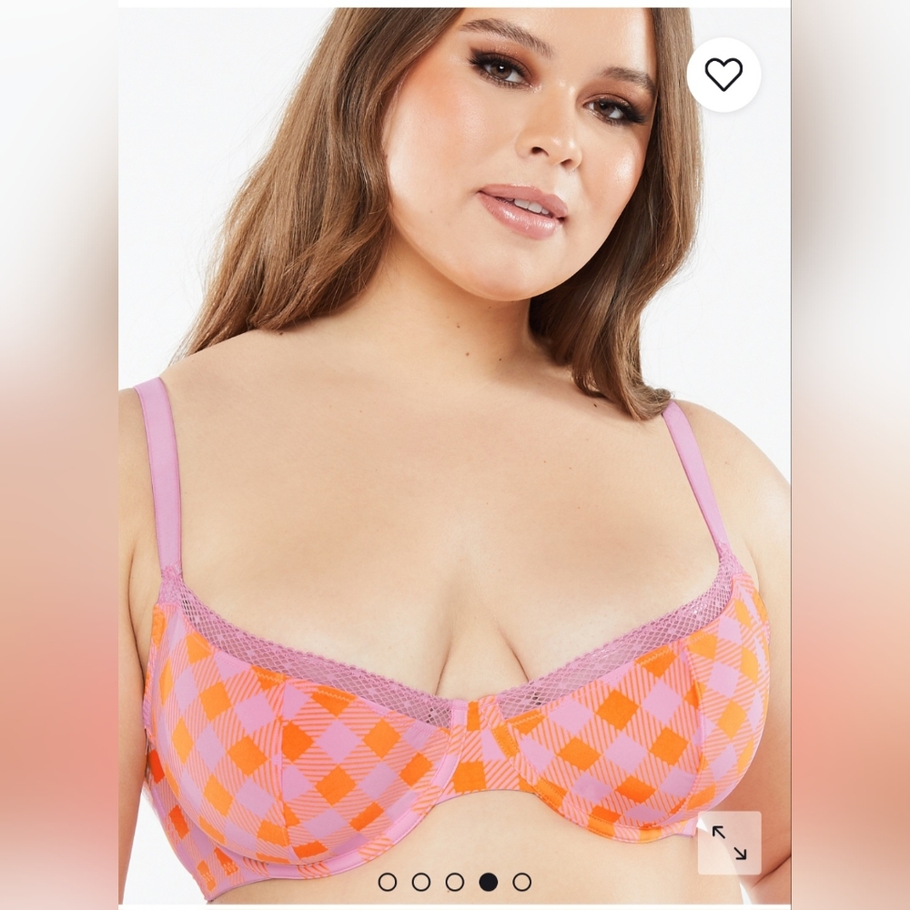 NWT Savage X Fenty 40D Gingham Bra